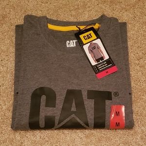 CAT Caterpillar gray short sleeve tee